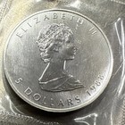 1988 Canada Elizabeth Ii 5 Dollars 9999 Silver Maple Leaf 1 Oz Coin  30