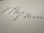 William P Frye Signed Autograph Maine Us Senator Civil War President Pro Tempore