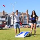 Gosports Foldable Regulation Size Cornhole Set Includes 8 Bags Carry Case   Rule