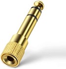 5x 6 35mm 1 4  Male To 3 5mm 1 8  Female Trs Stereo Audio Headphone Adapter Us
