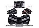 Makeup Train Case Professional Adjustable - 6 Trays Cosmetic Cases Makeup Storag
