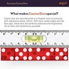 Casino Dice Set Of 5     19mm Precision Craps Dice With Sharp Edges  Serialized   