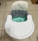 Summer Infant Deluxe Comfort Folding Booster Seat Mint Green Portable Tray