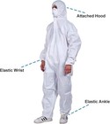 2 Sets Disposable Protective Coverall Hazmat Suit Hood Glove Shoe Cover