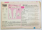 Vtg 60s Simplicity Sew Pattern 7600 Misses Collarless Dress Half-size 14 5 Cut