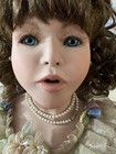 Vintage Large Handmade Victorian Porcelain Doll 37 In  1993