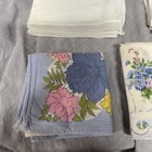 Lot Of 6 Men   s womens Handkerchiefs Vintage 