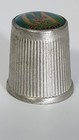 Vintage Georgia Souvenir State Pewter Thimble Vertical Ribs 