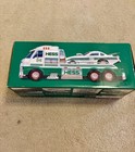 2016 Hess Toy Truck And Dragster Set With Original Box Green White - Tested