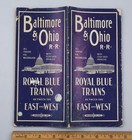 Vintage Baltimore   Ohio B   O Railroad Timetable Royal Blue Trains 1901