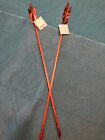 2 Two Navajo 25 Inch Arrows W matching Tan Feathers   Stone Chipped Arrowheads