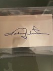 Johnny Unitas Autographed 3x5 Index Card Baltimore Colts Beckett Authenticated