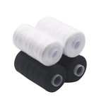 2pcs 500m Sewing Thread Polyester Thread Set Strong And Durable Black White Sewi