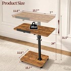 Angle Height Adjustable Rolling Laptop Desk Over Sofa Bed Notebook Table Stand