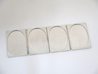 9 7 8 In - Sterling Silver Vintage American Hinged 4-photo Frame