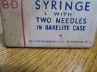 Vtg Becton Dickinson B-d Wwii Syringe Outfit Medical Corps -  read  F s