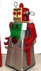 Chief Robotman Robot Battery Operated Tin Toy Silver