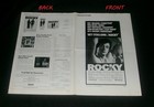 Original 1976 Rocky 12 Page Pressbook   Supplement Stallone Shire Young Weathers