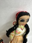 Lot 2 Vtg Seminole Indian Native American Dolls Palmetto Patchwork 8-9    Old