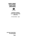 John Deere 8440  8640 Tractor Service Manual Repair Shop Technical Book
