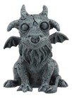 Gothic Winged Guardian Baby Goat Gargoyle Statue Faux Stone Resin Small 2 5 h