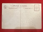 Unused Vintage Postcard New Year Early 1900 s Silver Embossed Winter Scene