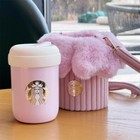 Authentic Starbucks China 2024 Spring Sakura Pink 11oz Ss Straw Cup With Cup Bag