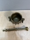 Cast Bronze Mortar   Pestle Early Spanish Gothic Style Vintage Medicinal