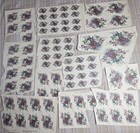 Vintage Decals Transfers Waterslides Ceramics Craft Floral Lot  110