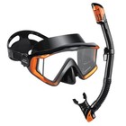 3-window Scuba Diving Mask - Tempered Glass  Anti-fog  No Leak Swim Goggles