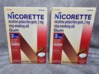 2x Nicorette Nicotine Gum Stop Smoking Aid 2mg Cinnamon Surge 100 Pc Exp 1 2028 