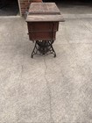 Rare Antique Early 1900 Vintage Singer Wooden Desk Sewing Machine Treadle