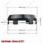 4pcs 68mm Wheel Center Caps Sport Emblem Xxr Ssr Enkei Hub Cover 64mm Inner
