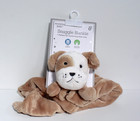 Modern Baby Tan Puppy Dog Snuggle Blankie Lovey Soft Plush Security Blanket Nwt