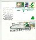 Irish Ireland St  Patrick s Day Set Of 5 Cachets   Pictorial Cancels  2