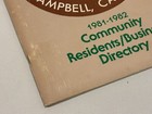 Vtg 1981 Campbell California Chamber Of Commerce Residence Business Directory