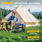 4000 Watt Portable Power Generator 4 Stroke 208 Cc Engine Gas Powered New