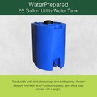 Waterprepared 55 Gal Stackable Design Utility Water Tank With Large Cap  2 Pack 