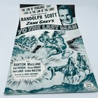 Zane Grey s To The Last Man Original Pressbook Randolph Scott 11x17 Fl1