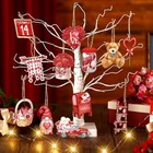  36 Pcs Valentine s Day Wooden Ornaments Valentine Tree Decorations Romantic