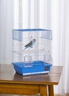 Prevue Pet Products Parakeet Square Roof Bird Cage With Handle - Carrier For    