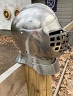 Medieval Knight Steel Helmet Combat-ready Armored Helmet Larp Sca Reenactment Ge