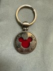 Vintage 2006 Walt Disney World Silver Tone Mickey Mouse Metal Keychain 