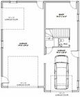 36x42 Apartment With 1-car 1-rv Garage -- Pdf Floor Plan -- 961 Sqft -- Model 2d