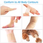 6 Rolls Self Adhesive Bandage Wrap 3 Inch X 5 Yards Cohesive Vet Tape Elastic 