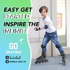 Metroller Adjustable Inline Skates For Girls Boys Light Up Wheels Roller Skates