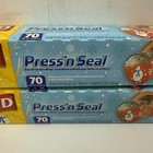 Glad Press N Seal Winter Limited Edition Snow Snowman Pinecone 70 Sq Ft Lot Of 2