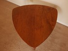 Vintage 1960s Mid Century Norwegian Teak    guitar Pick    Side Table Danish Modern