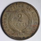 2pc ----1872 Two Cent Piece Xf Au E287 Oqllm