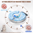 Automatic Wet Food Feeder For Cats And Dogs - Timed Dispenser With Ice Packs